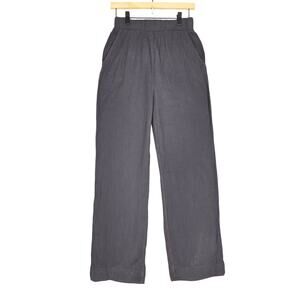 FAHERTY ORGANIC COTTON PANTS – MEN’S S – DARK GRAY – ELASTIC WAIST – RELAXED FIT